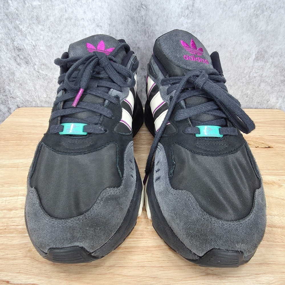 Adidas Retropy F90 Sneakers Mens 12 Black Magenta Lace Up Casual Shoes HP8020 - Picture 3 of 11